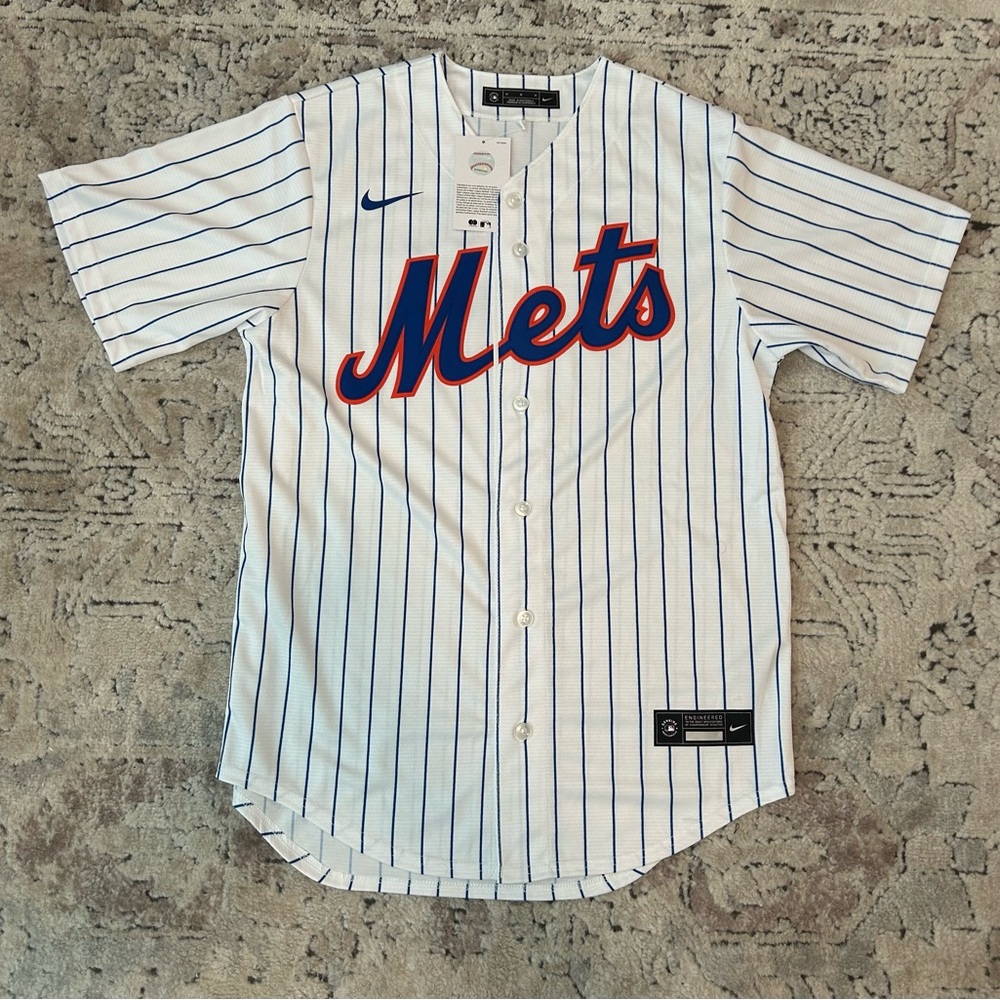Nike Authentic New York Mets MLB Baseball Pinstripe Jersey Men’s Sz: M